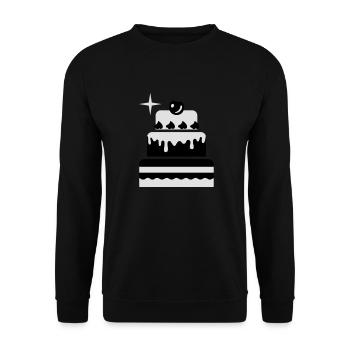 Cake - Cake - Wedding 2C - Unisex Sweatshirt - black - Front - Alina (178cm) & Michal (187cm)