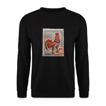 timbre français - Sweat-shirt Unisexe - noir - Devant - Alina (178cm) & Michal (187cm)