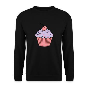 Cupcake - Sweat-shirt Unisexe - noir - Devant - Alina (178cm) & Michal (187cm)