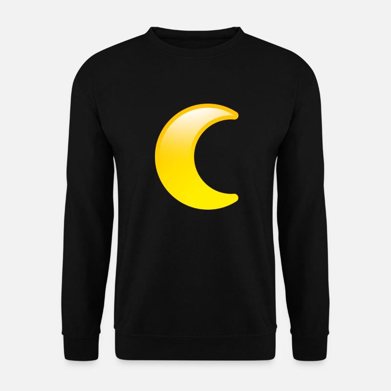 Smiley Moon - Unisex Pullover - Schwarz