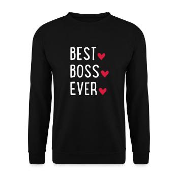 patron - Sweat-shirt Unisexe - noir - Devant - Alina (178cm) & Michal (187cm)