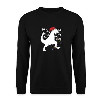 T-Rex Vacances - Sweat-shirt Unisexe - noir - Devant - Alina (178cm) & Michal (187cm)
