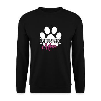 Husky Mom - Sweat-shirt Unisexe - noir - Devant - Alina (178cm) & Michal (187cm)