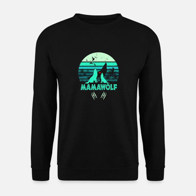 MamaWolf - Unisex Pullover - Schwarz