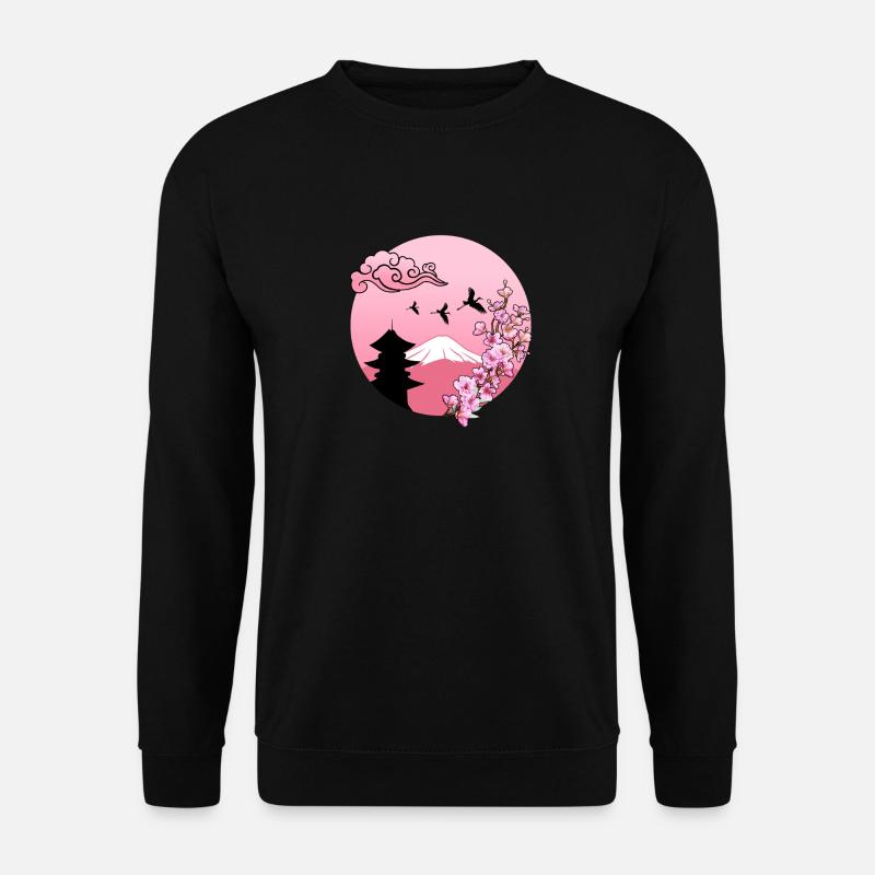 Sakura Cherry Blosseom Pink - Sweat-shirt Unisexe - noir