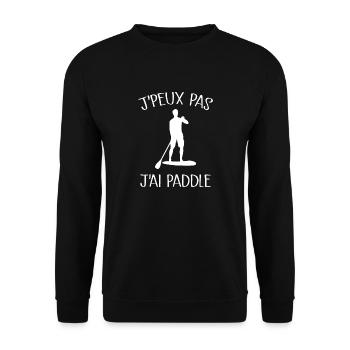 Je Peux Pas J'ai Paddle - Sweat-shirt Unisexe - noir - Devant - Alina (178cm) & Michal (187cm)