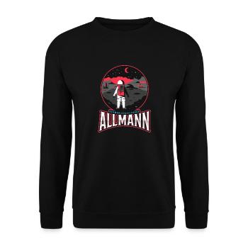 Allmann - german space force - Unisex Sweatshirt - black - Front - Alina (178cm) & Michal (187cm)