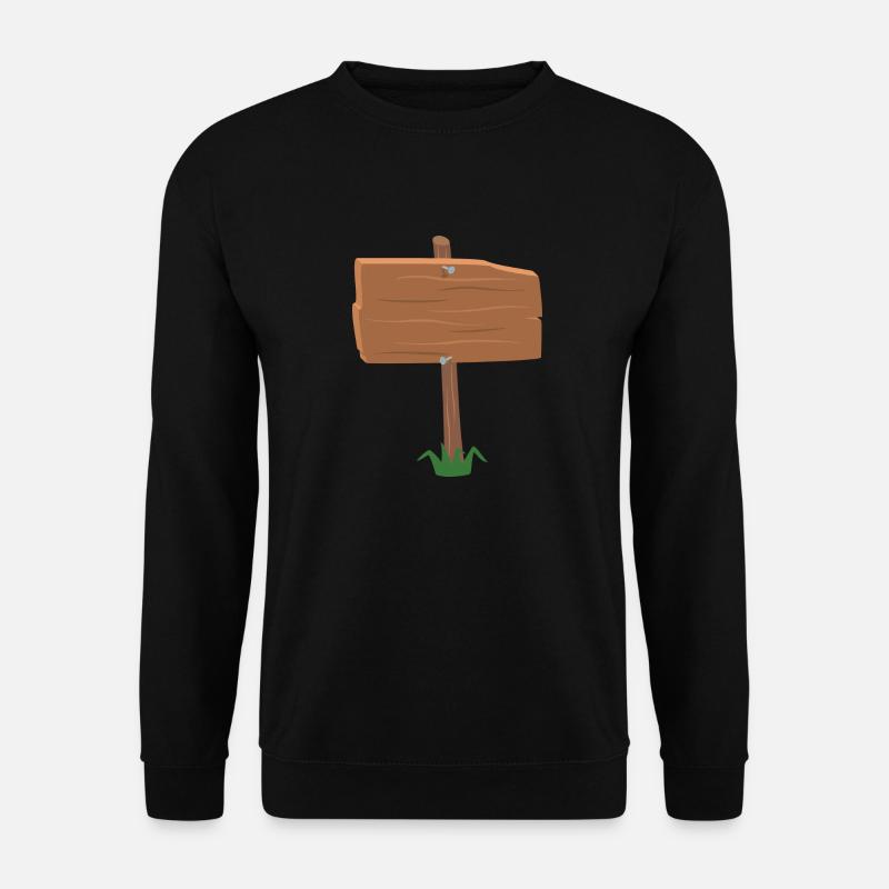 Schild Leer - Unisex Pullover - Schwarz