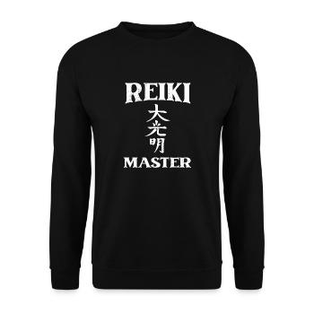 Maître Reiki | Ésotérisme Spiritualité Cadeaux - Sweat-shirt Unisexe - noir - Devant - Alina (178cm) & Michal (187cm)