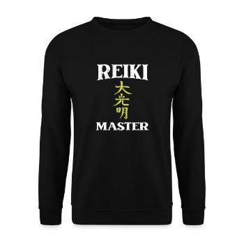 Maître Reiki | Ésotérisme Spiritualité Cadeaux - Sweat-shirt Unisexe - noir - Devant - Alina (178cm) & Michal (187cm)