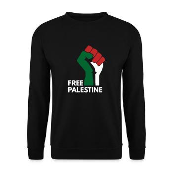 Palestine libre - Sweat-shirt Unisexe - noir - Devant - Alina (178cm) & Michal (187cm)
