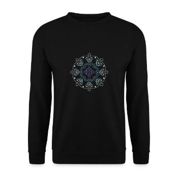 mandala bouddhisme spiritualité - Sweat-shirt Unisexe - noir - Devant - Alina (178cm) & Michal (187cm)