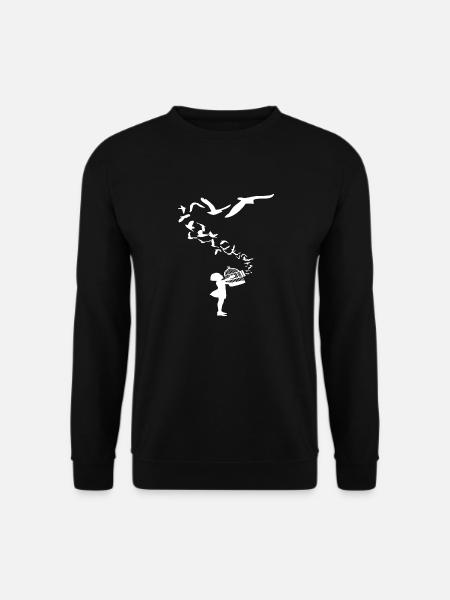 Veganes T-Shirt - Unisex Pullover - Schwarz