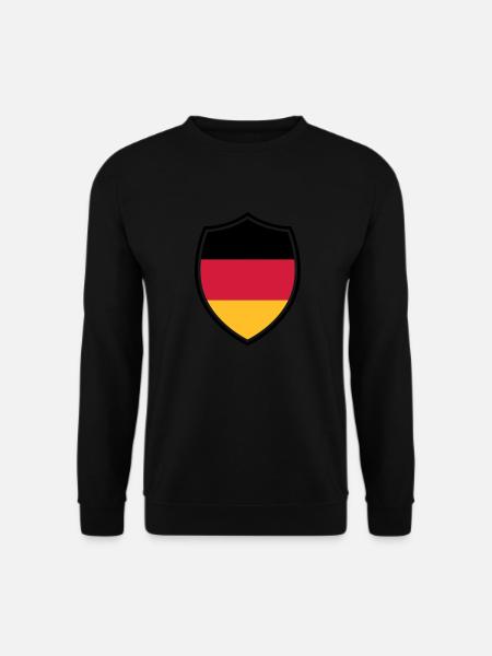 Deutschland Wappen Flagge - Germany Fussball Team - Unisex Pullover - Schwarz