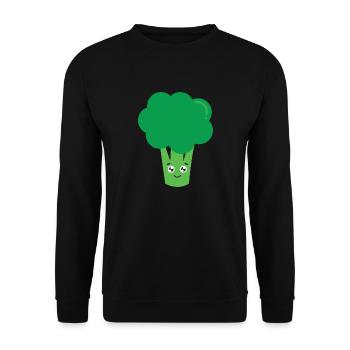 Broccoli - Unisex Sweatshirt - black - Front - Alina (178cm) & Michal (187cm)
