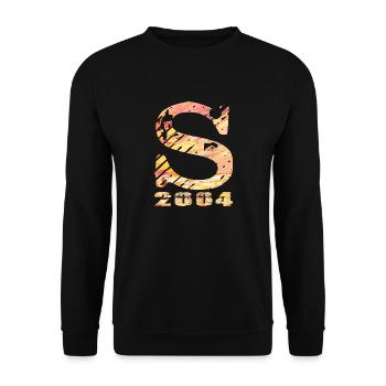 S 2004 Name Year of birth Gift - Unisex Sweatshirt - black - Front - Alina (178cm) & Michal (187cm)