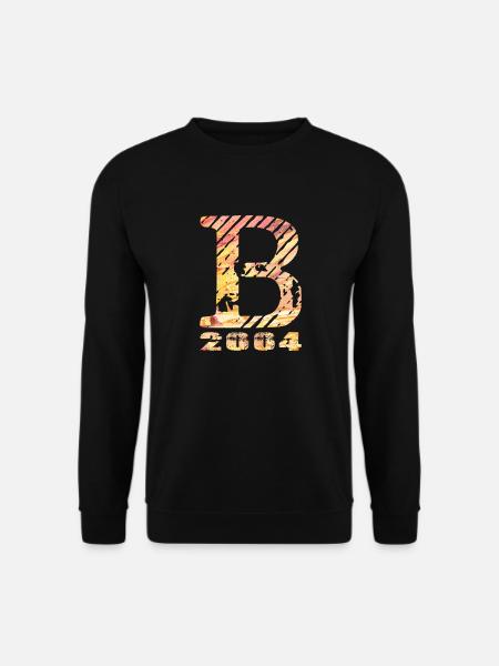 B 2004 Name Geburtsjahr Geschenk - Unisex Pullover - Schwarz