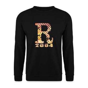 R 2004 Name Geburtsjahr Geschenk - Unisex Pullover - Schwarz - Vorne - Alina (178cm) & Michal (187cm)