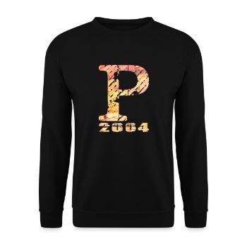 P 2004 Name Geburtsjahr Geschenk - Unisex Pullover - Schwarz - Vorne - Alina (178cm) & Michal (187cm)