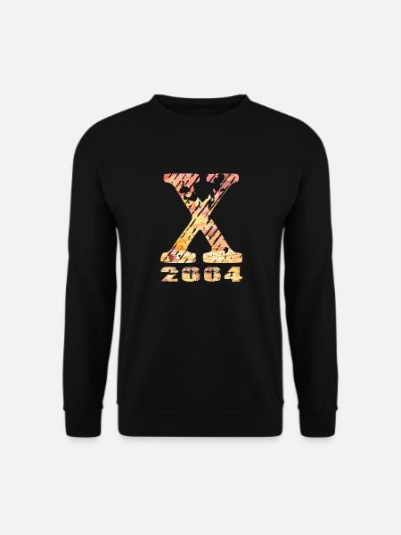 X 2004 Name Year of Birth Gift - Unisex Sweatshirt - black
