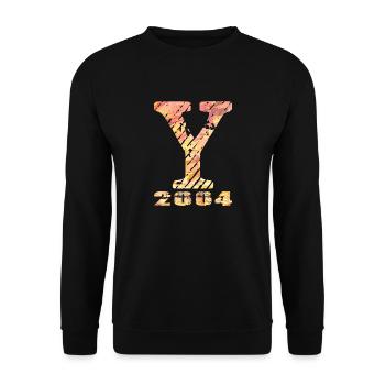 Y 2004 Name Geburtsjahr Geschenk - Unisex Pullover - Schwarz - Vorne - Alina (178cm) & Michal (187cm)