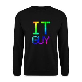 IT GUY | Nerd | | Computers Computer science - Unisex Sweatshirt - black - Front - Alina (178cm) & Michal (187cm)