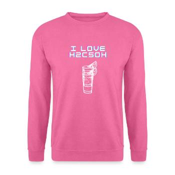 Ich liebe H2C5OH - Unisex Pullover - Pink - Vorne