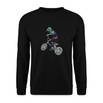 bmx - Sweat-shirt Unisexe - noir - Devant - Alina (178cm) & Michal (187cm)