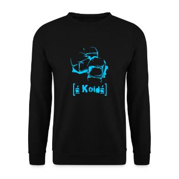 a Koida - Lautschrift - Unisex Pullover - Schwarz - Vorne - Alina (178cm) & Michal (187cm)