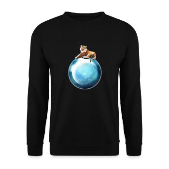Le Tigre - Sweat-shirt Unisexe - noir - Devant - Alina (178cm) & Michal (187cm)