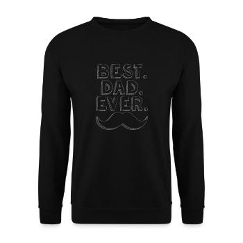 Meilleur papa de tous les temps - Sweat-shirt Unisexe - noir - Devant - Alina (178cm) & Michal (187cm)