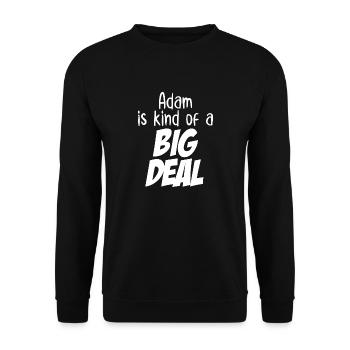 Adam est un peu un gros problème - Sweat-shirt Unisexe - noir - Devant - Alina (178cm) & Michal (187cm)