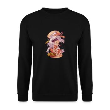 FUSION GHOST - Unisex Sweatshirt - black - Front - Alina (178cm) & Michal (187cm)