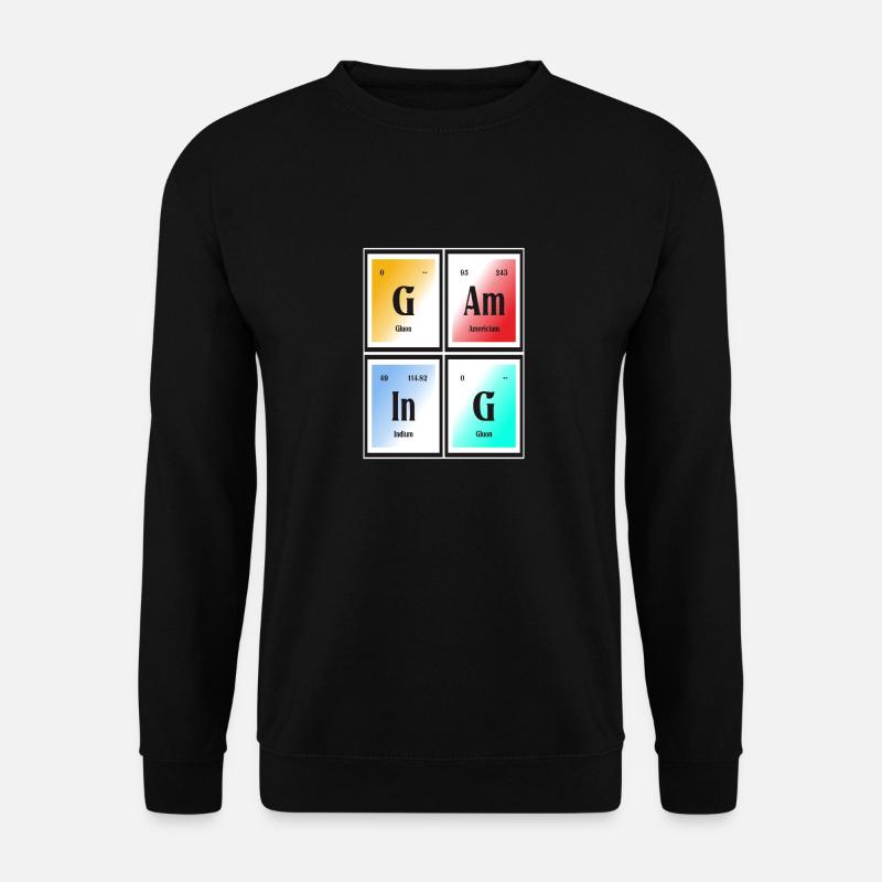 Gaming-| Periodensystem der Elemente - Unisex Pullover - Schwarz