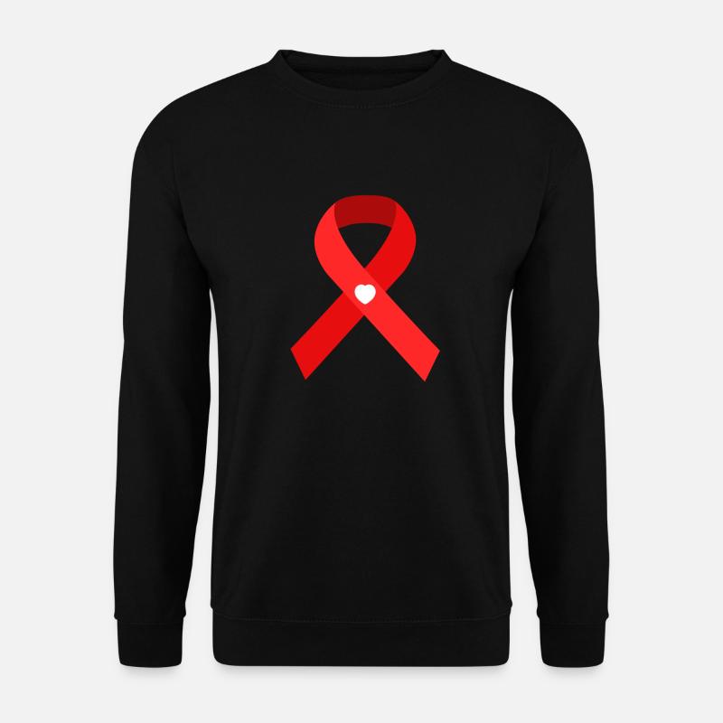Welt-AIDS-Tag Schleife - Gemeinsam sind wir stark! - Unisex Pullover - Schwarz