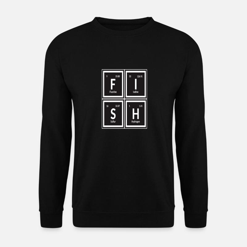Fish Table of Elements - Unisex Sweatshirt - black
