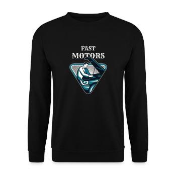 Moteurs rapides - Sweat-shirt Unisexe - noir - Devant - Alina (178cm) & Michal (187cm)
