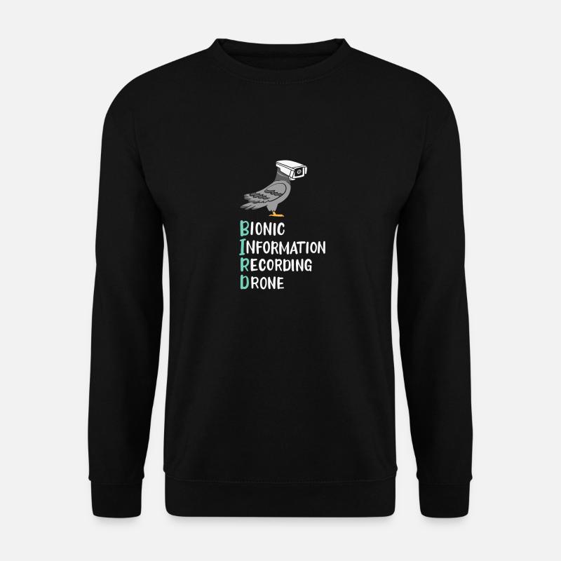 Les oiseaux ne sont pas réels - Sweat-shirt Unisexe - noir