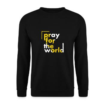 Priez pour le monde - Sweat-shirt Unisexe - noir - Devant - Alina (178cm) & Michal (187cm)