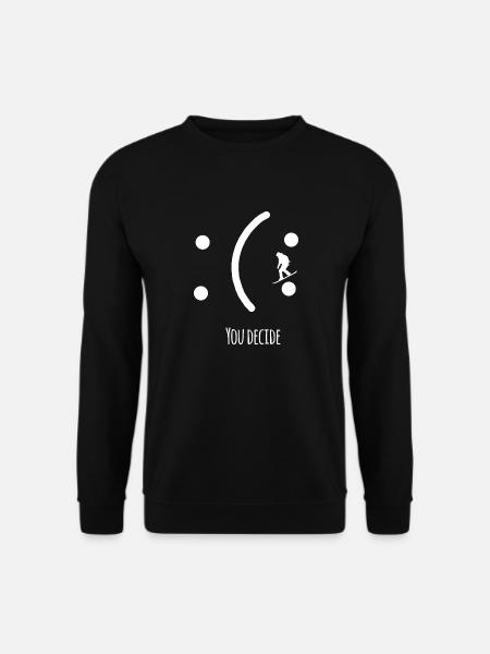 snowboard snowboarder you decide smile - Unisex Pullover - Schwarz