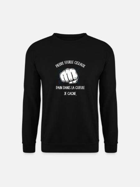 pain dans la gueule - Sweat-shirt Unisexe - noir