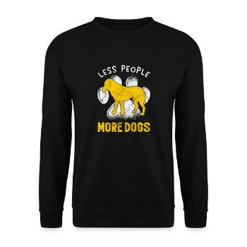 Bluetick Coonhound Gift Funny Saying - Unisex Sweatshirt - black - Front - Alina (178cm) & Michal (187cm)