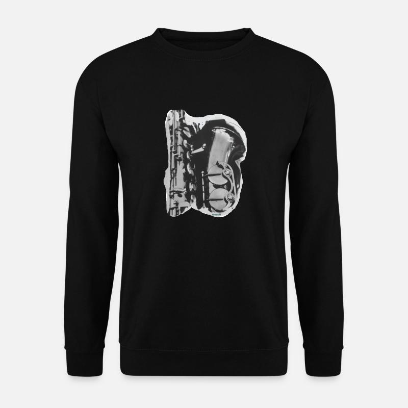 ZoffArt SAXOPHON - Unisex Pullover - Schwarz