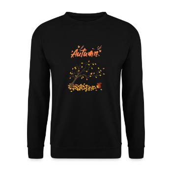 Autumn - Unisex Sweatshirt - black - Front - Alina (178cm) & Michal (187cm)