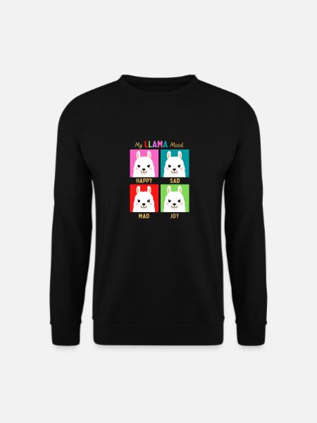 My Llama Mood - Unisex Sweatshirt - black