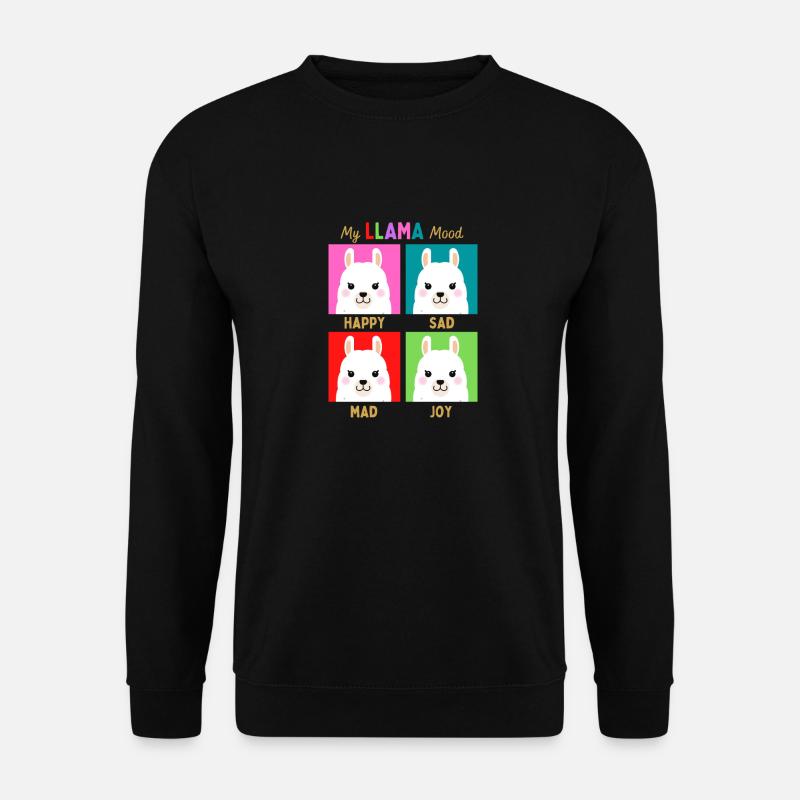 Meine Lama-Stimmung - Unisex Pullover - Schwarz