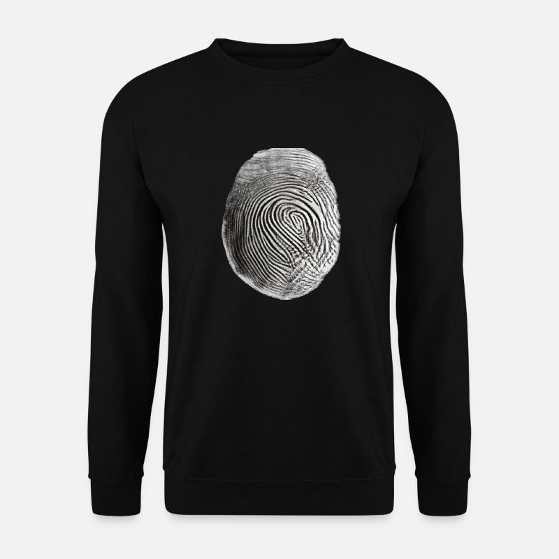 Fingerprint black - Unisex Sweatshirt - black