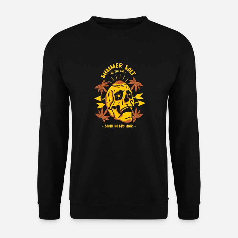 Summer Salt in the Air -Sand in my Hair - Unisex Pullover - Schwarz