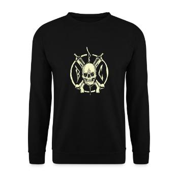 BPC_Braincans - Unisex Pullover - Schwarz - Vorne - Alina (178cm) & Michal (187cm)