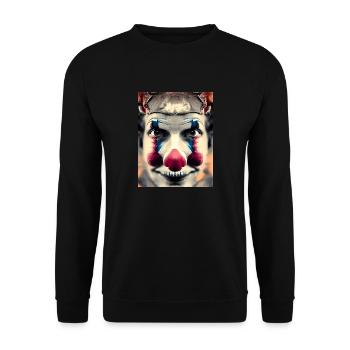 Clown - Unisex Pullover - Schwarz - Vorne - Alina (178cm) & Michal (187cm)